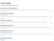 Tablet Screenshot of claireinrome.blogspot.com