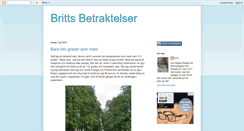 Desktop Screenshot of brittsbetraktelser.blogspot.com