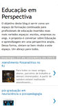 Mobile Screenshot of educacaoemperspectiva.blogspot.com