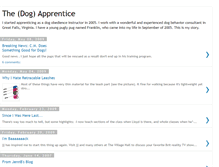 Tablet Screenshot of dogapprentice.blogspot.com