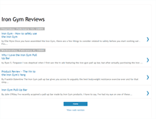 Tablet Screenshot of irongymreview.blogspot.com