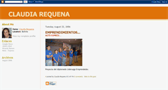 Desktop Screenshot of claudiarequena.blogspot.com