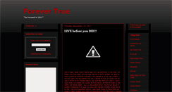 Desktop Screenshot of forevertrue1981.blogspot.com