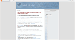 Desktop Screenshot of lookintoluke.blogspot.com