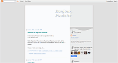 Desktop Screenshot of bonjourpoulette.blogspot.com