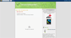 Desktop Screenshot of geracaosolidariaeso.blogspot.com