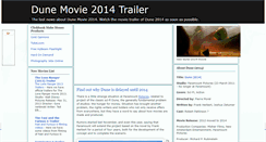 Desktop Screenshot of dune-movie-2010-trailer.blogspot.com