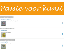 Tablet Screenshot of passievoorkunst.blogspot.com