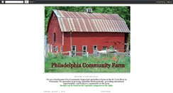 Desktop Screenshot of philadelphiacommunityfarmcsa.blogspot.com