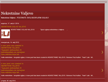 Tablet Screenshot of nekretninevaljevo.blogspot.com