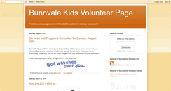 Desktop Screenshot of bunnvalekidsvolunteers.blogspot.com