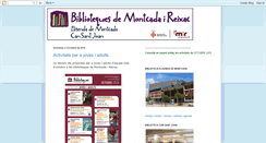 Desktop Screenshot of bibliotequesdemontcadaireixac.blogspot.com