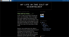 Desktop Screenshot of mylifeinscientology.blogspot.com