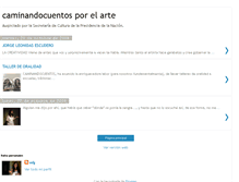 Tablet Screenshot of caminandocuentosporelarte.blogspot.com