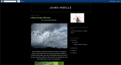 Desktop Screenshot of jaimeandnoelle.blogspot.com