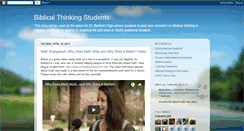 Desktop Screenshot of biblicalthinkingstudents.blogspot.com