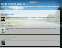 Tablet Screenshot of biblicalthinkingstudents.blogspot.com