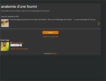 Tablet Screenshot of anatomie-fourmis.blogspot.com