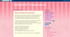 Desktop Screenshot of delightfulorganization.blogspot.com