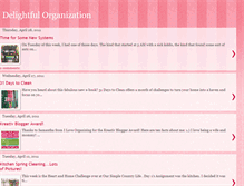 Tablet Screenshot of delightfulorganization.blogspot.com