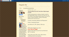 Desktop Screenshot of organicjoe.blogspot.com