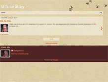 Tablet Screenshot of milkformiley.blogspot.com