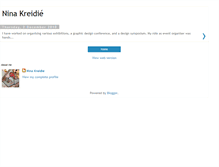 Tablet Screenshot of ninakreidie.blogspot.com