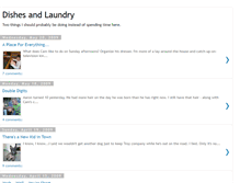 Tablet Screenshot of dishesandlaundry.blogspot.com