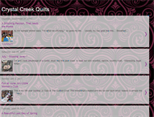 Tablet Screenshot of crystalcreekquilts.blogspot.com