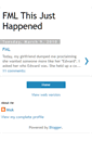 Mobile Screenshot of fmlthisjusthappened.blogspot.com