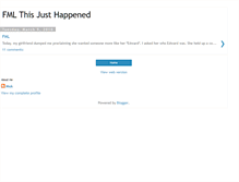 Tablet Screenshot of fmlthisjusthappened.blogspot.com