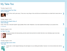 Tablet Screenshot of mytaketoo.blogspot.com