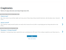 Tablet Screenshot of craptronics.blogspot.com