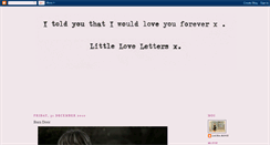 Desktop Screenshot of little-love-letters.blogspot.com