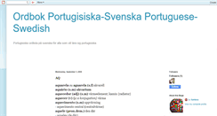 Desktop Screenshot of ordbok-portugisiska-svenska.blogspot.com