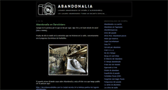 Desktop Screenshot of abandonalia.blogspot.com