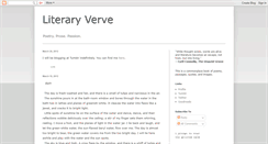 Desktop Screenshot of literaryverve.blogspot.com