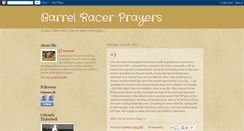 Desktop Screenshot of barrelracerprayers.blogspot.com