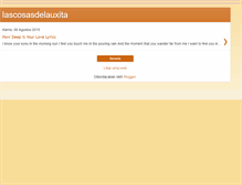 Tablet Screenshot of lascosasdelauxita.blogspot.com