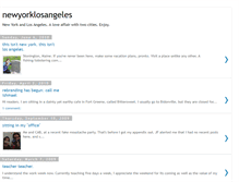 Tablet Screenshot of newyorklosangeles.blogspot.com