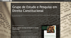 Desktop Screenshot of grupodepesquisaconstitucional.blogspot.com