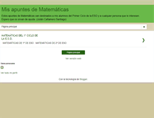 Tablet Screenshot of paramisalumnosdematematicas.blogspot.com