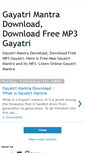 Mobile Screenshot of gayatri-mantra-download.blogspot.com