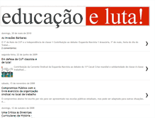 Tablet Screenshot of educaoeluta.blogspot.com