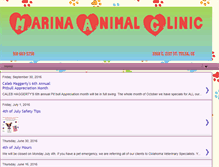 Tablet Screenshot of marinaanimalclinic.blogspot.com