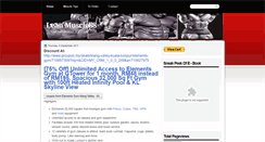 Desktop Screenshot of leanmuscle88.blogspot.com