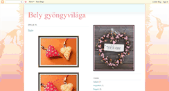 Desktop Screenshot of belygyongyekszerei.blogspot.com