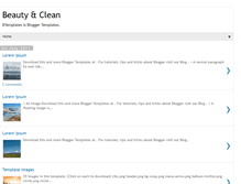 Tablet Screenshot of beautyandclean-btemplates.blogspot.com