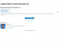 Tablet Screenshot of jugoterapia-misecretonatual.blogspot.com