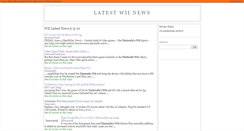 Desktop Screenshot of latestwiinews.blogspot.com